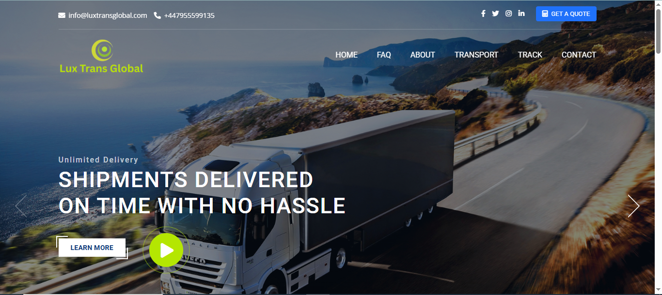Airmagic PHP Logistics Website Thumbnail