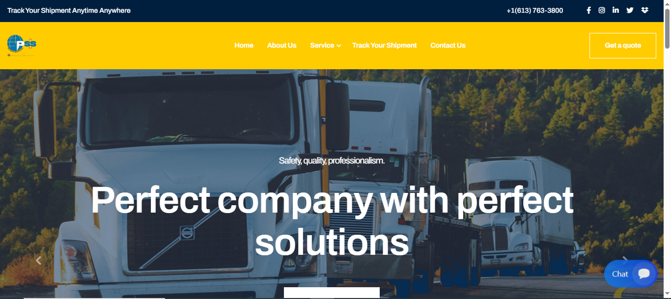 PSS PHP Logistics/Courier/Shipment Website Thumbnail